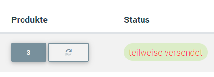 Neuer Bestellstatus